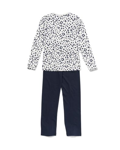 pyjama enfant coton animal bleu fonc&eacute; - 1000026562 - HEMA