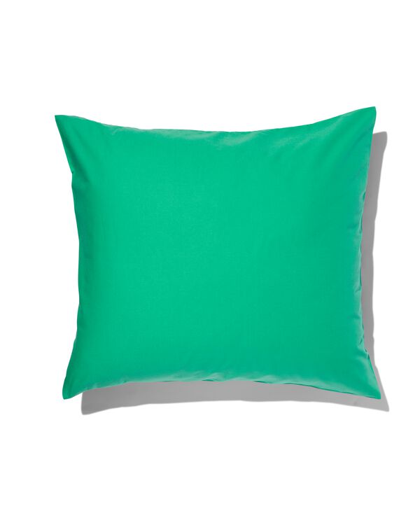 taie d'oreiller 60x70cm coton doux vert - 5130022 - HEMA