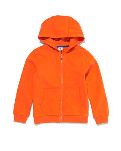 veste enfant à capuche orange 110/116 - 30766080 - HEMA