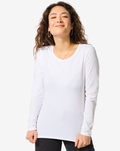 dames t-shirt wit - 1000005478 - HEMA