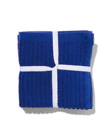 3er-Pack Spültücher, 30 x 30 cm, Baumwolle, blau - 5440268 - HEMA