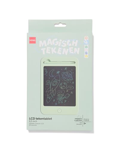 tablette &agrave; dessin LCD 15x27cm verte - 15900004 - HEMA