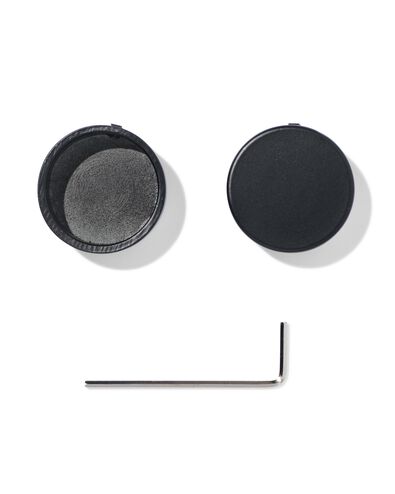 embout de tringle 29 mm noir - 2 pi&egrave;ces - 7502022 - HEMA