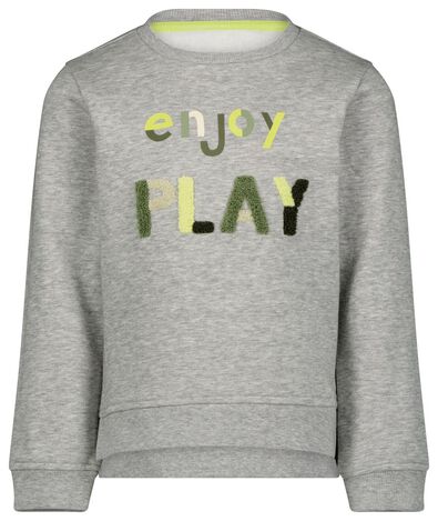 Kinder-Sweatshirt, Enjoy Play graumeliert - 1000024523 - HEMA