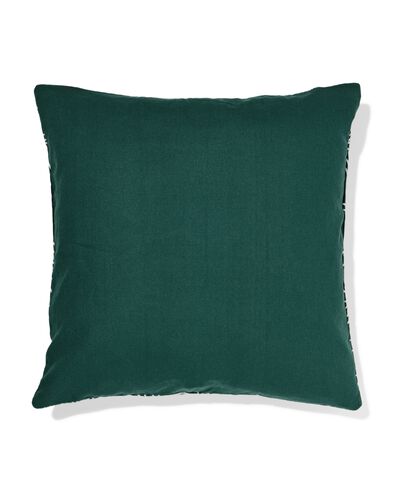 housse de coussin 50x50cm velours fleur vert - 7325184 - HEMA