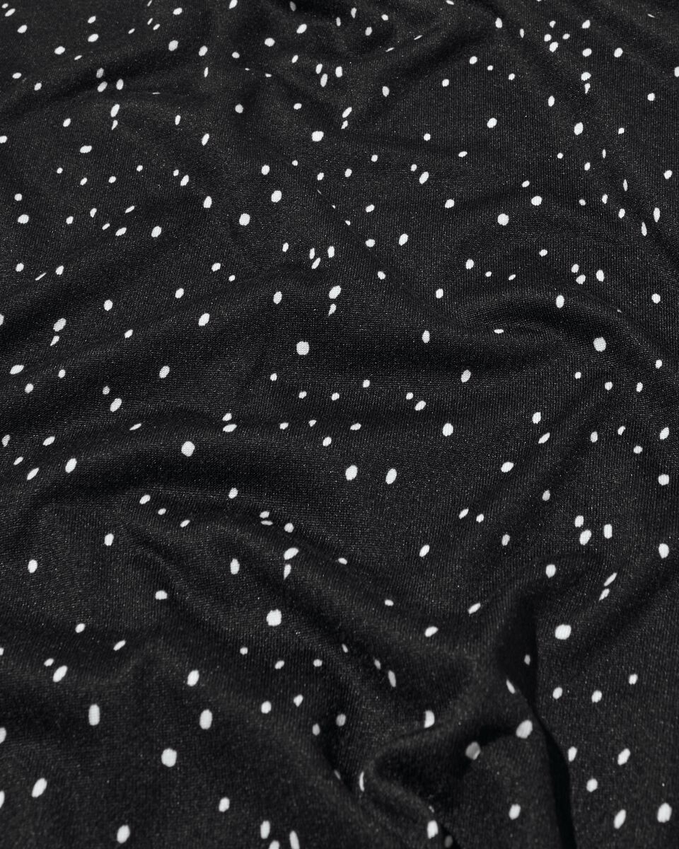 Damen-Nachthemd, Mikrofaser schwarz S - 23400334 - HEMA