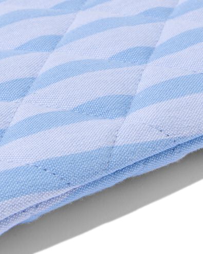 gant de cuisine coton rayé bleu - 5460002 - HEMA