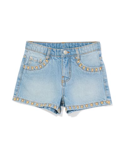 short enfant brod&eacute; bleu bleu - 30844114BLUE - HEMA