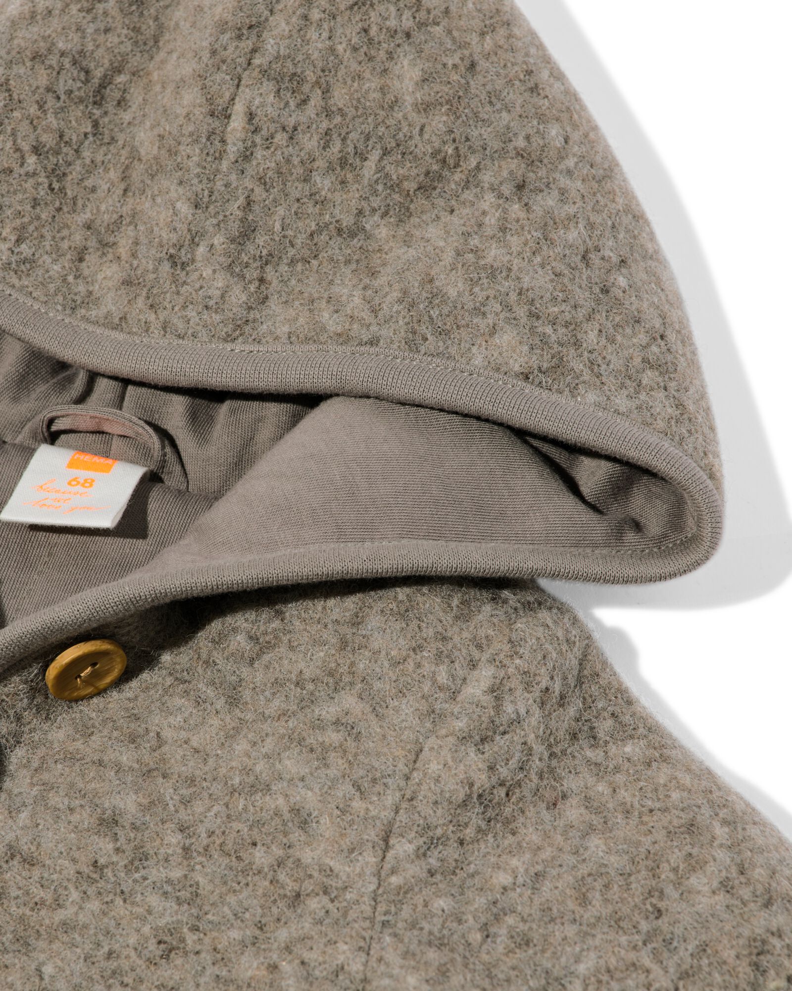 Newborn-Jacke mit Wolle sandfarben - 33424020SAND - HEMA