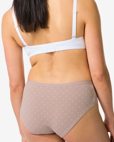hipsters femme en coton stretch - lot de 2 marron clair marron clair - 19660674LIGHTBROWN - HEMA
