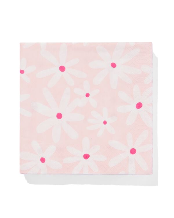 servetten bloem 33x33cm - 20 stuks - 14250202 - HEMA