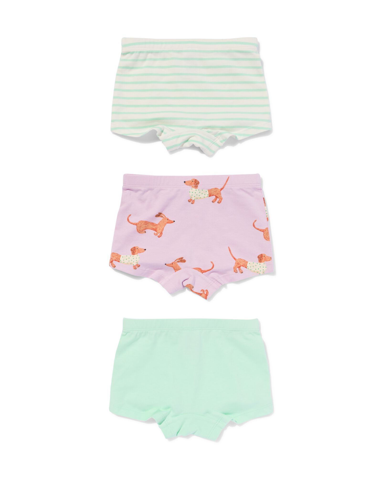 boxer en coton extensible avec chiens pour enfant - 3 pi&egrave;ces lilas - 19380060LILAC - HEMA