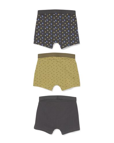 kinderboxers surf - 3 stuks antraciet antraciet - 19203960ANTHRACITE - HEMA