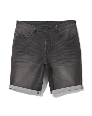 heren short jogdenim zwart zwart - 1000030606 - HEMA