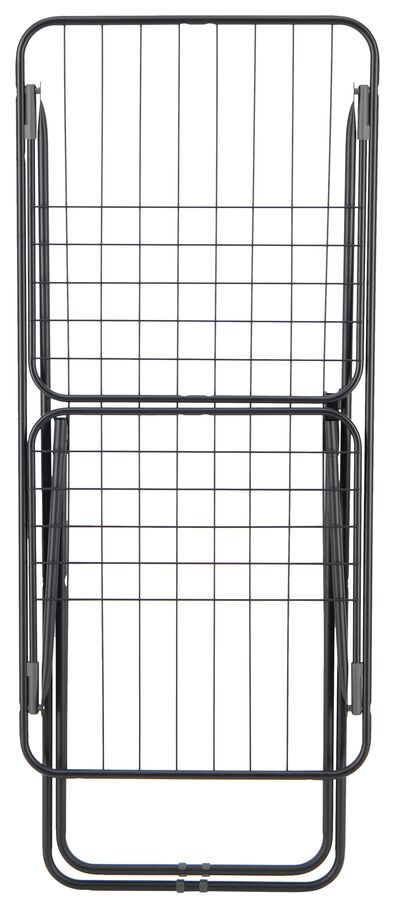 droogrek 18 meter met inklapbare vleugels - zwart - 20510029 - HEMA