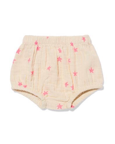 pantalon nouveau-n&eacute; coupe confortable mousseline &eacute;toiles &eacute;cru &eacute;cru - 33452520ECRU - HEMA