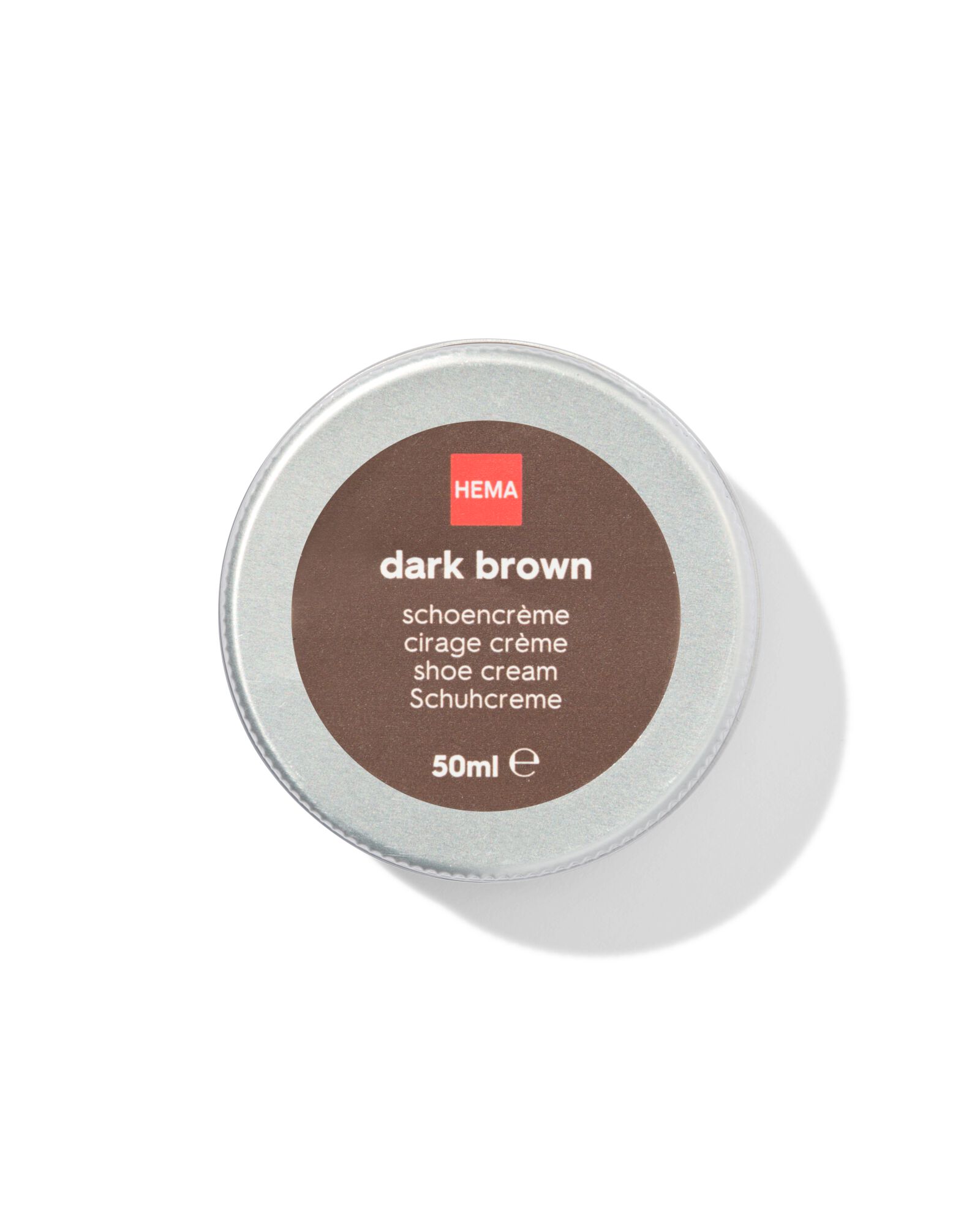 schoencr&egrave;me donkerbruin 50ml - 20500332 - HEMA