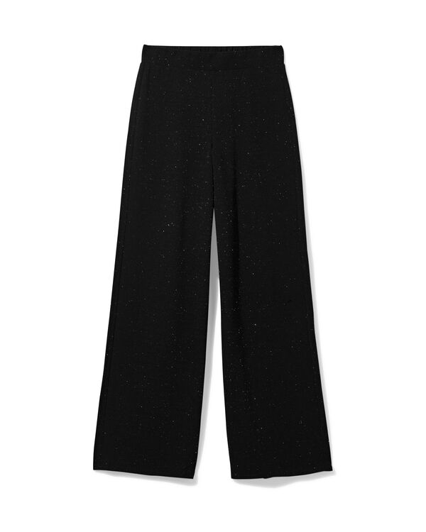 damesbroek Wani met glitters zwart zwart - 36248540BLACK - HEMA