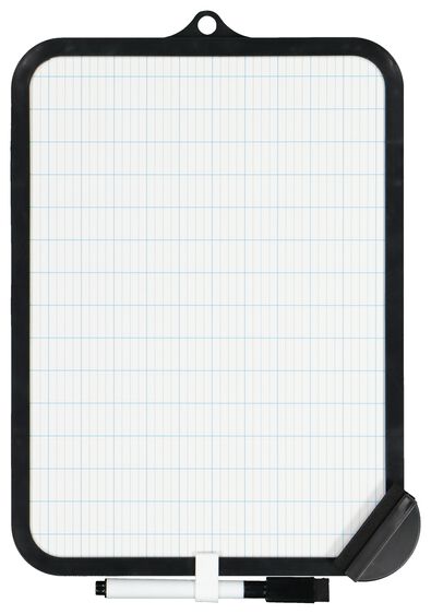 tableau blanc &agrave; grands carreaux (Sey&egrave;s) 19x26 - 14501751 - HEMA