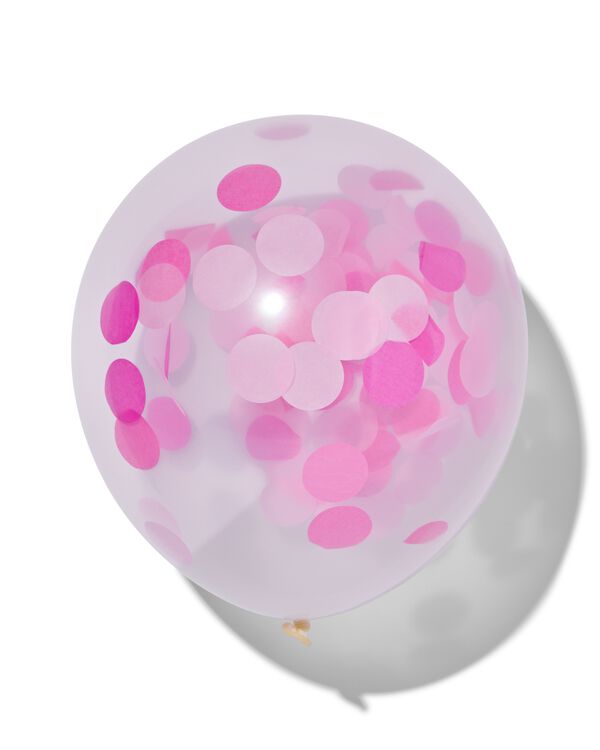 6 ballons confetti - 14230001 - HEMA