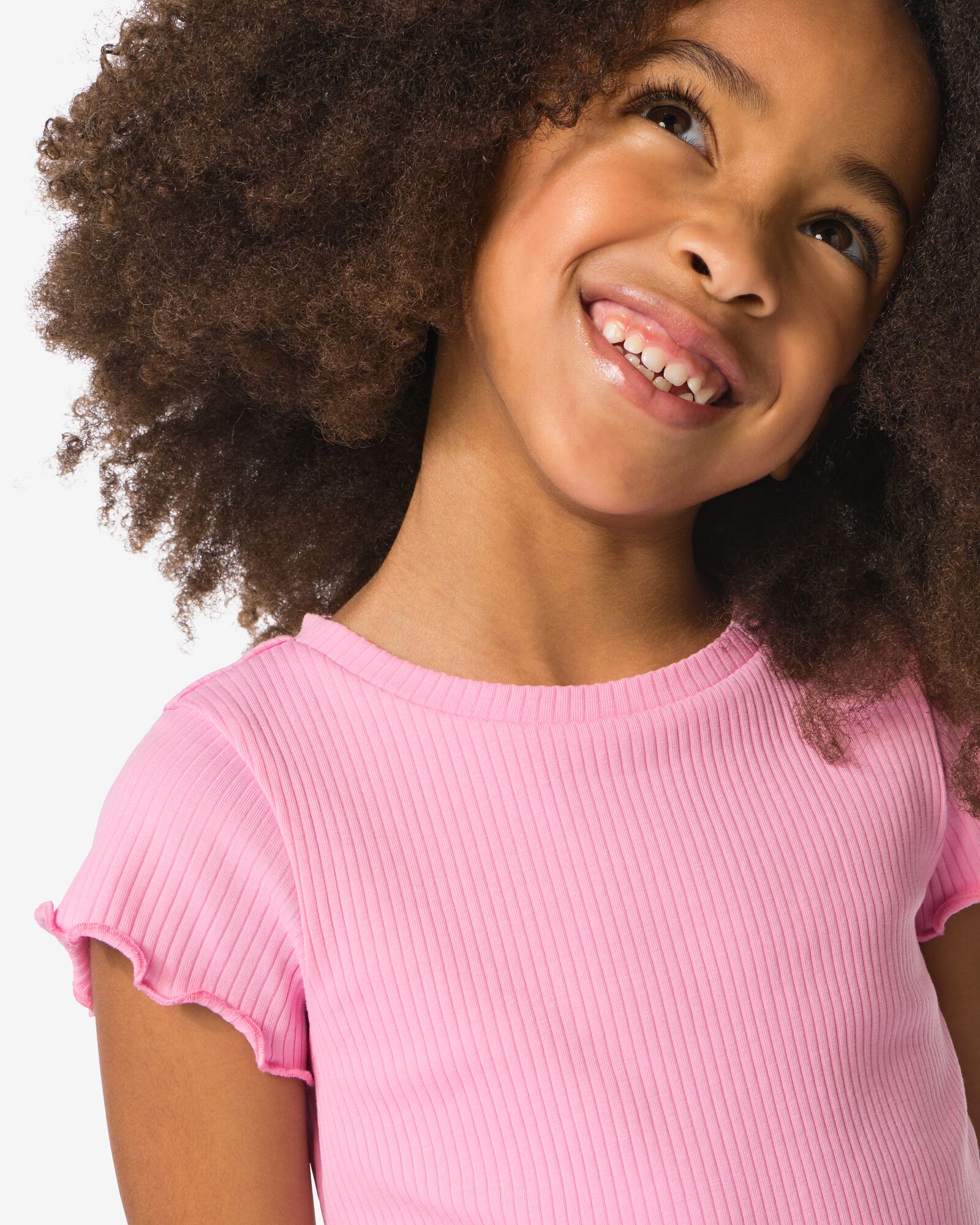 t-shirt enfant c&ocirc;tel&eacute; rose rose - 30846406PINK - HEMA