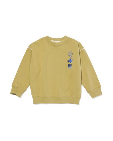 Kindersweater, Grafikdruck olivgr&uuml;n olivgr&uuml;n - 30711403OLIVE - HEMA