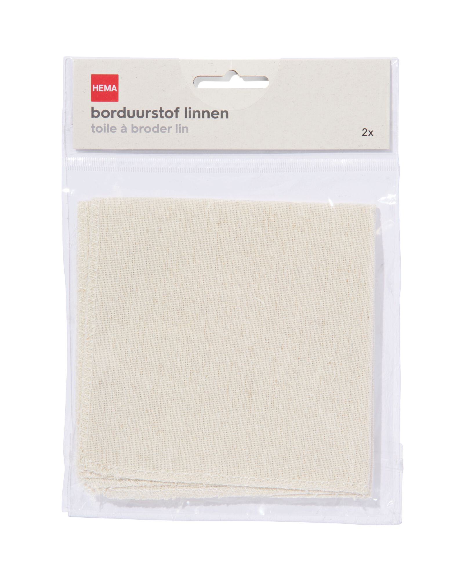 2er-Pack Handarbeitsstoff, Leinen - 60760070 - HEMA