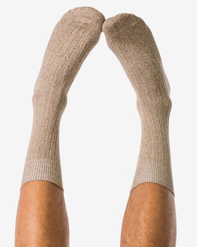 Herrensocken, gerippt beige beige - 4170415BEIGE - HEMA