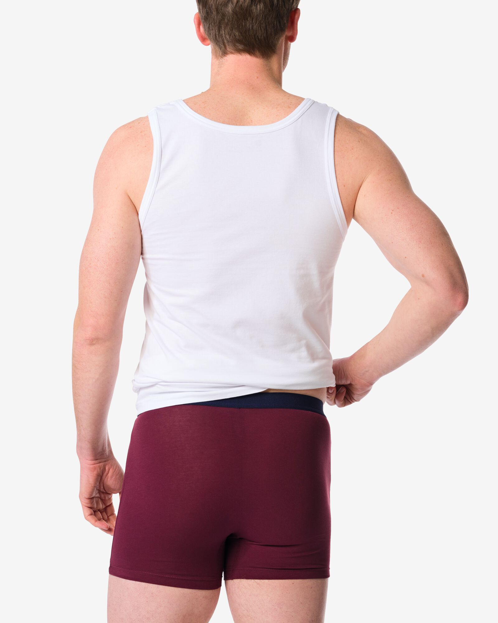 Herren-Boxershorts &ndash; 3 St&uuml;ck dunkelrot dunkelrot - 19168340DARKRED - HEMA
