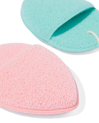 &eacute;ponge nettoyante visage - 2 pi&egrave;ces - 17840051 - HEMA