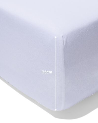drap-housse boxspring molleton stretch 140x200 blanc - 5180071 - HEMA