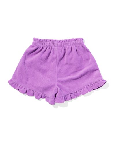 baby korte broek badstof  paars - 33019770PURPLE - HEMA