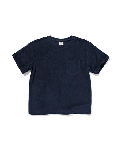 t-shirt enfant bleu foncé 158/164 - 30792636 - HEMA