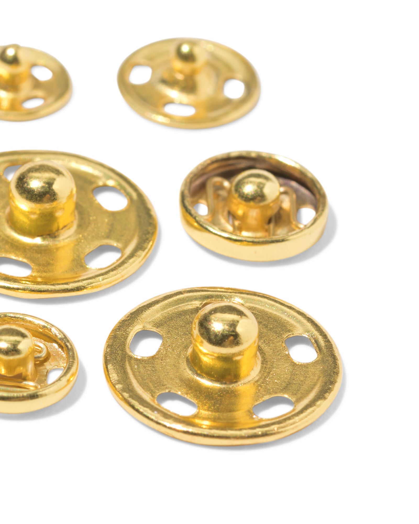 Druckkn&ouml;pfe nickelfrei, gold &ndash; 34 St&uuml;ck - 1400288 - HEMA