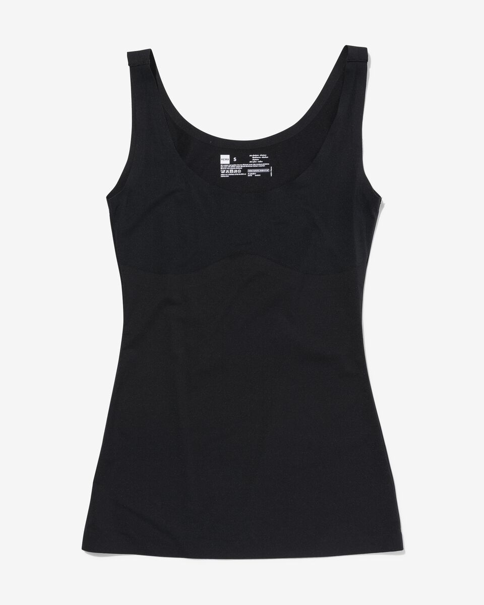 Hemd, mittelstark figurformend schwarz schwarz - 1000002420 - HEMA