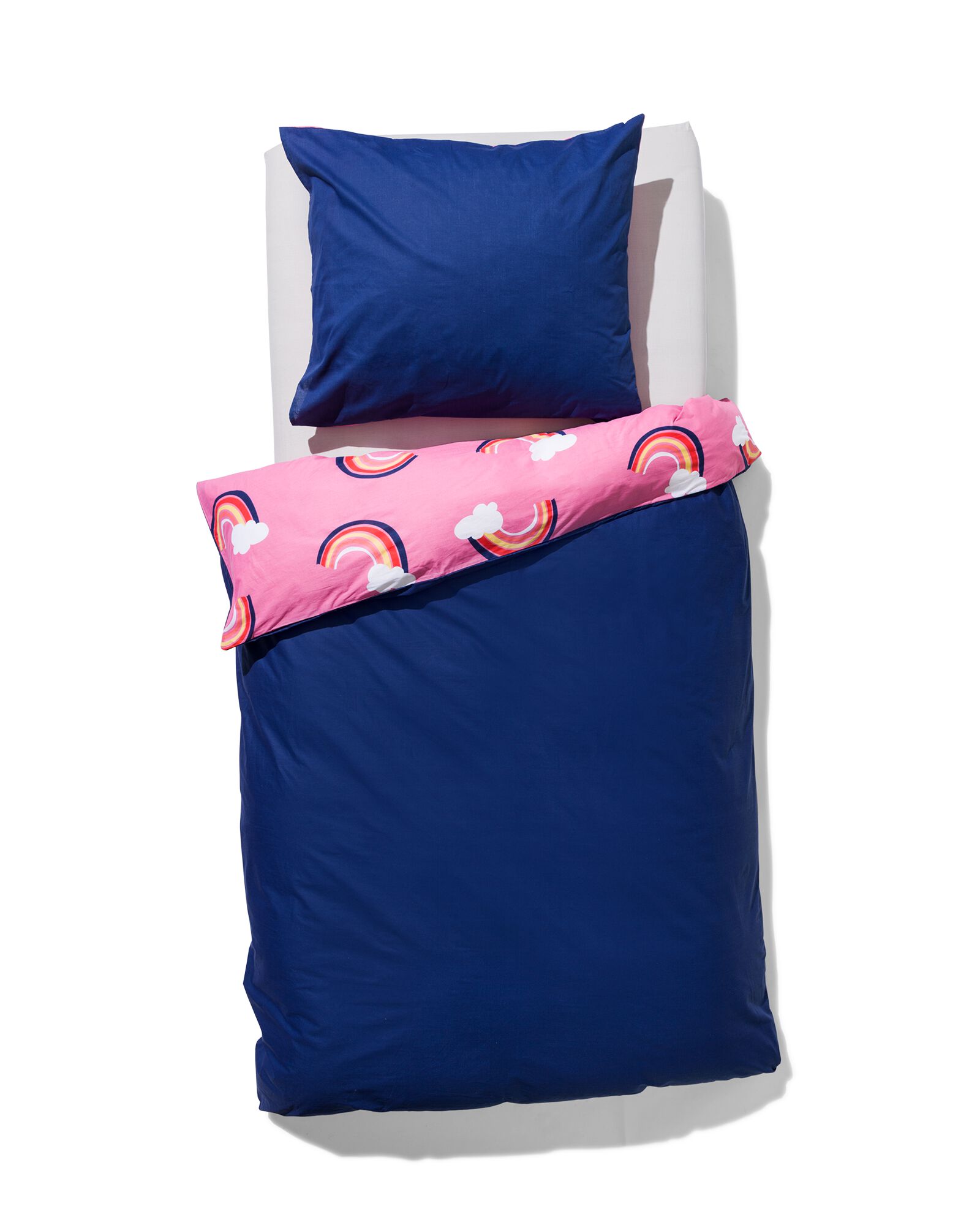 Kinderbettbezug 140 &times; 200 cm weiche Baumwolle Regenbogen - 5740076 - HEMA