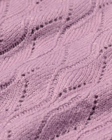 Damen-Strickjacke Golda, Ajour violett violett - 36205550PURPLE - HEMA