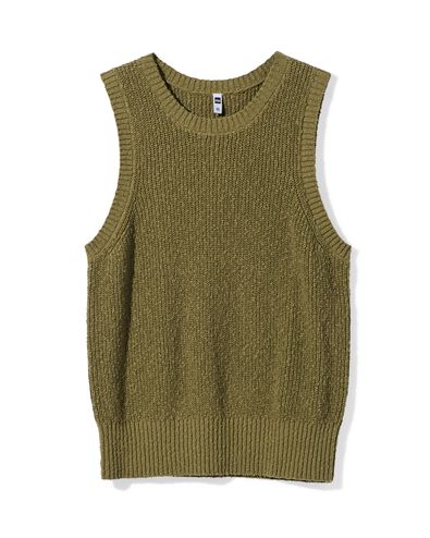 pull femme Faya maille fine coton olive olive - 36204790OLIVE - HEMA