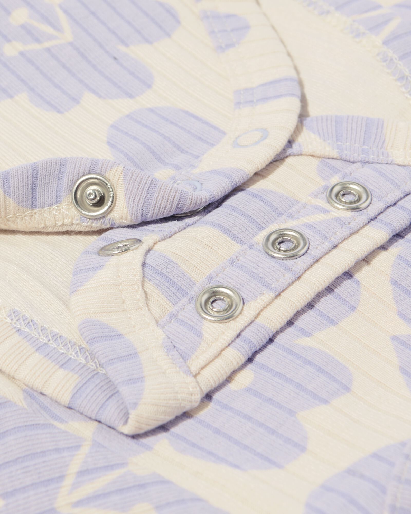 body de croissance b&eacute;b&eacute; c&ocirc;tel&eacute; avec bambou stretch fleurs sable - 33401220SAND - HEMA