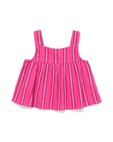 chemisier enfant rayures rose fonc&eacute; rose fonc&eacute; - 30851817DARKPINK - HEMA