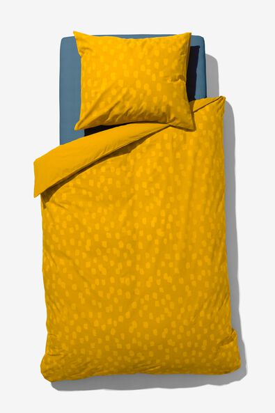 Bettwäsche, Soft Cotton, 140 x 200/220 cm, Punkte gelb - 5790252 - HEMA