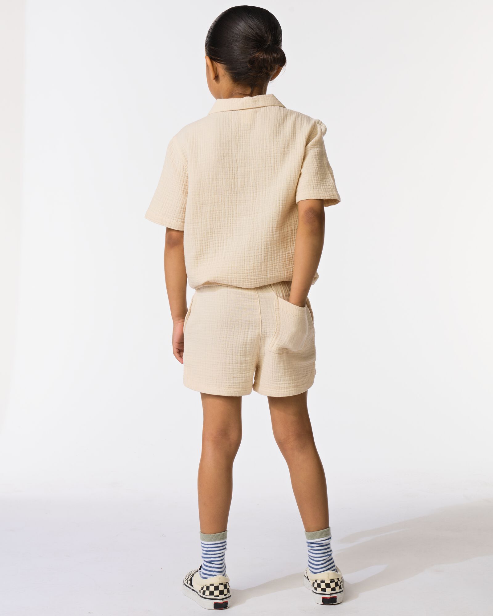 kindershort regular fit groen groen - 30716205GREEN - HEMA