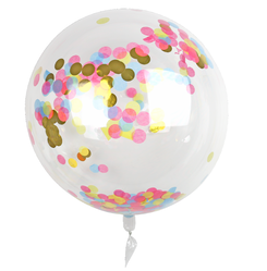 Folienballon mit Konfetti, 50 cm - 14200192 - HEMA