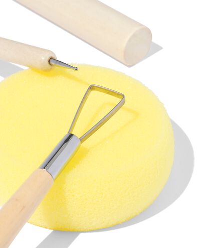 kit d'outils pour argile 6 pi&egrave;ces - 60702806 - HEMA