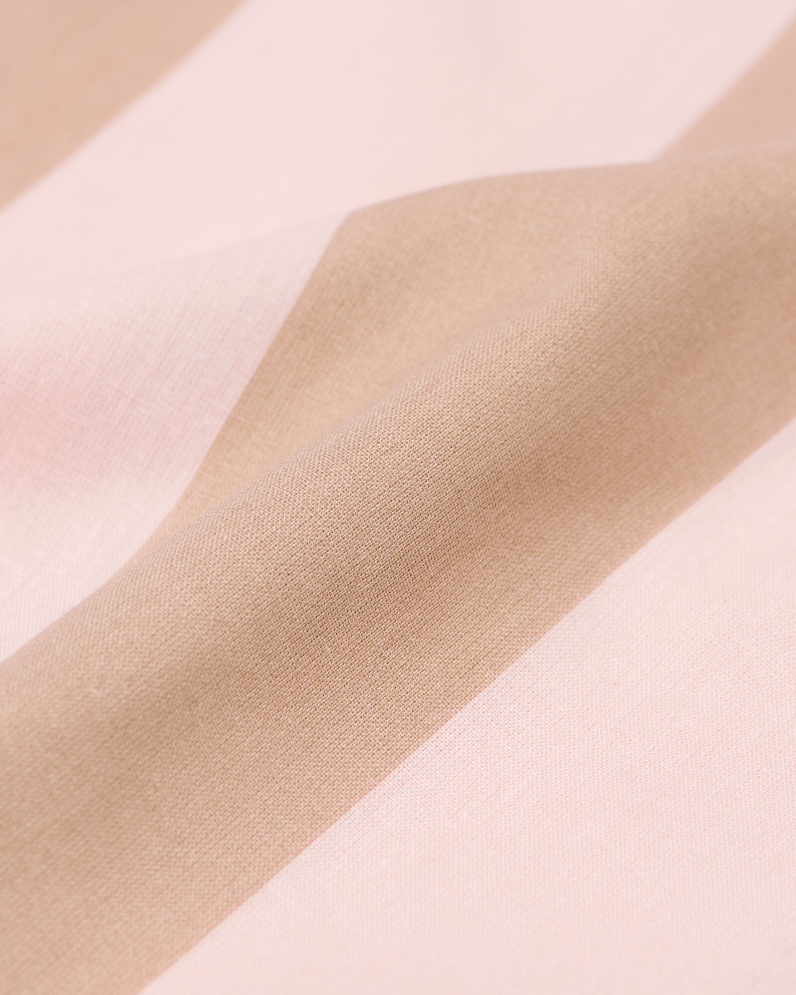 housse de couette 140x200/220cm coton doux ray&eacute; rose - 5750146 - HEMA