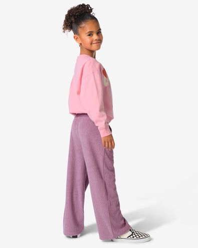 Kinder-Leggings weit, mit Streifen violett violett - 30843538PURPLE - HEMA
