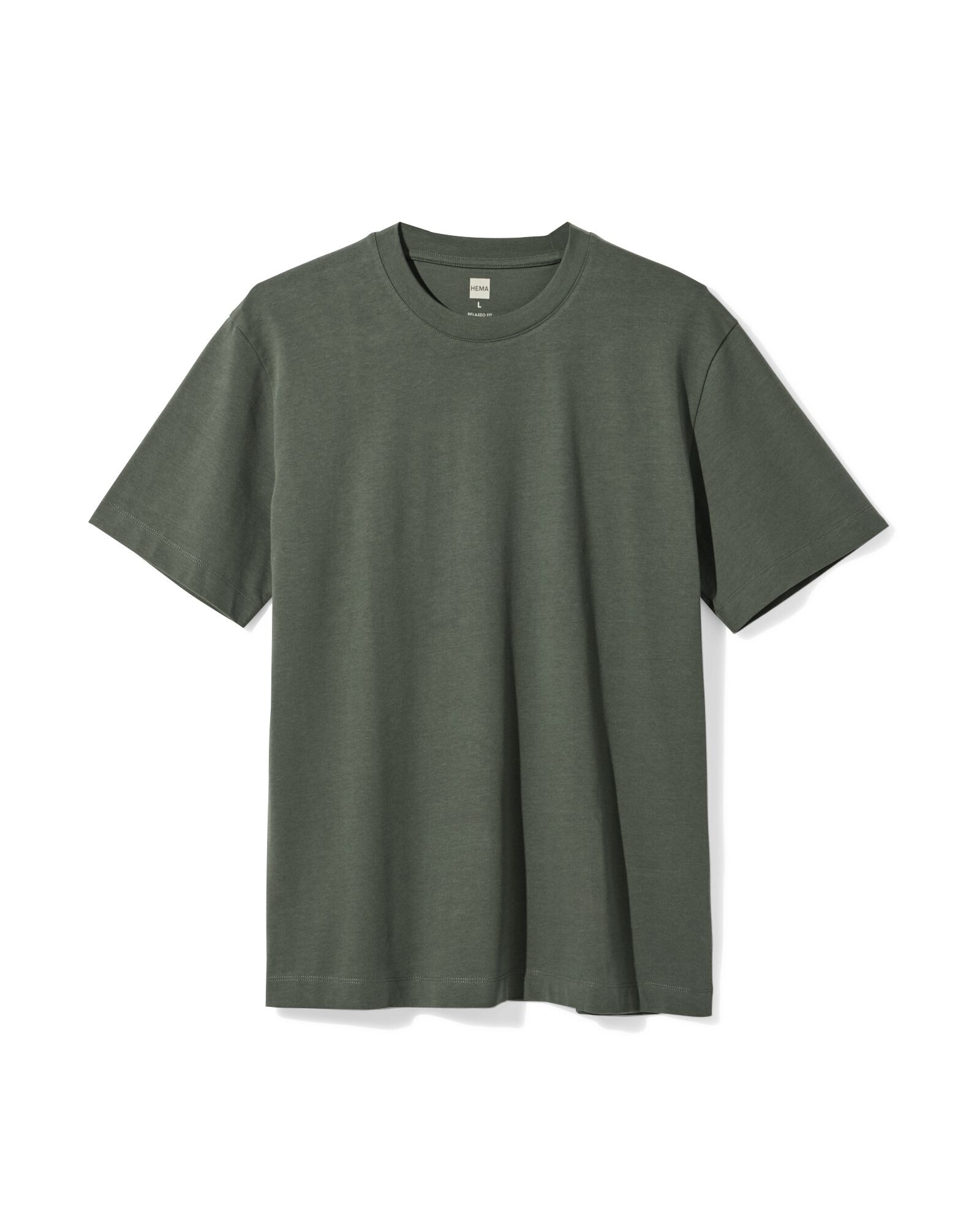 heren T-shirt Elias regular fit grijs grijs - 2129820GREY - HEMA