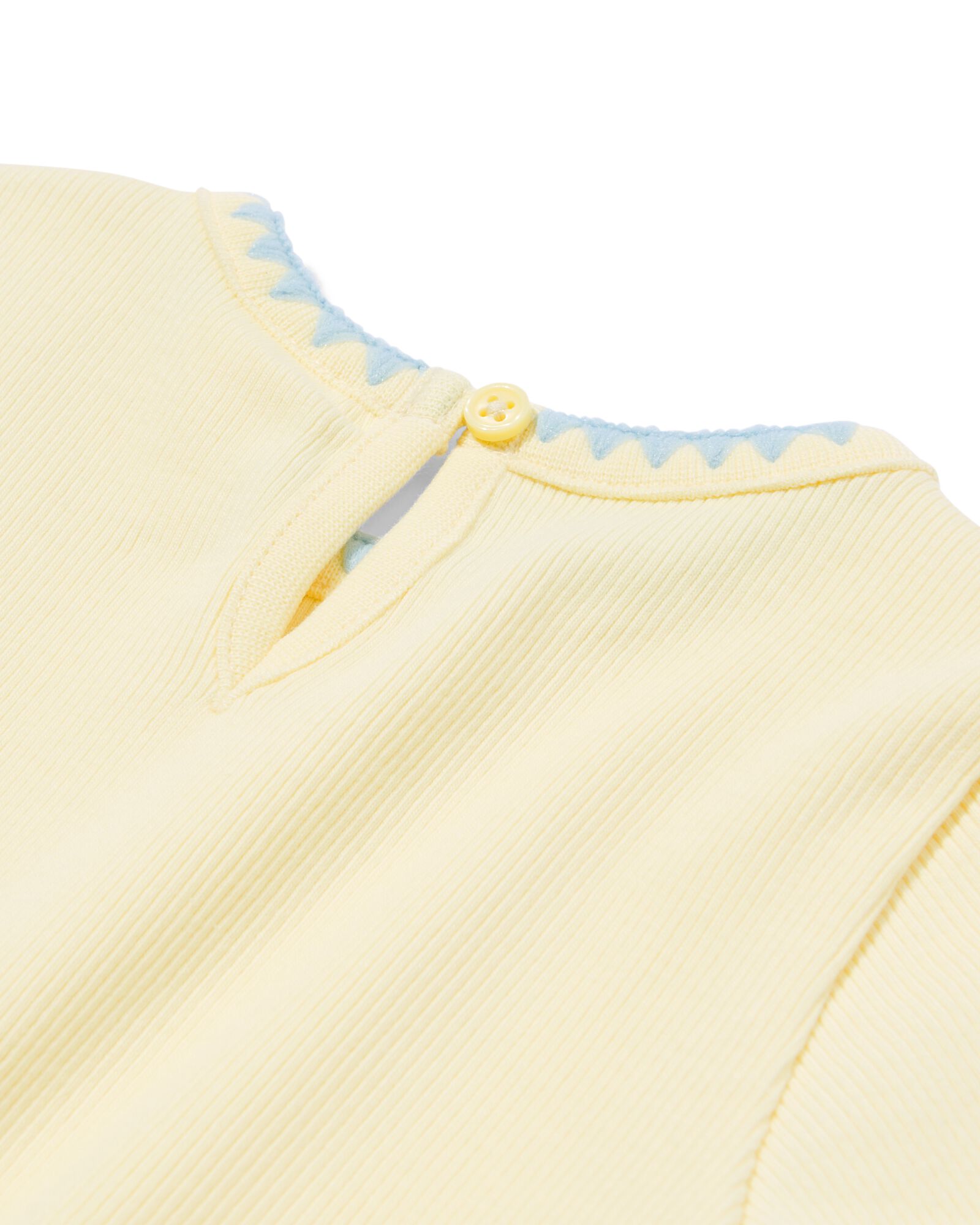 baby T-shirt rib - 2 stuks blauw blauw - 33085270BLUE - HEMA