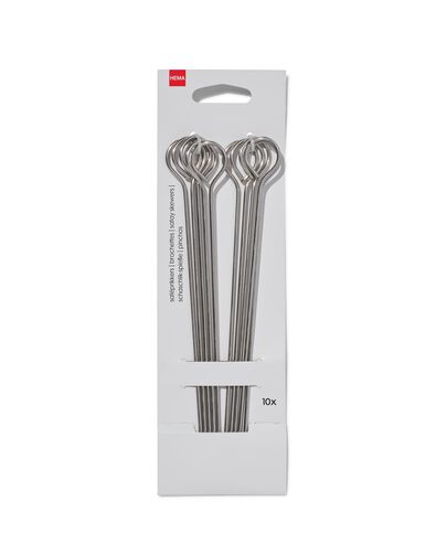 satéprikkers rvs - 10 stuks - 80800004 - HEMA