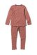 Kinder-Pyjama, gerippt, Punkte braun braun - 1000028388 - HEMA